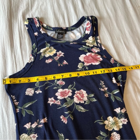 Justify Dark Blue Floral Sleeveless Dress Size S - Picture 4 of 7